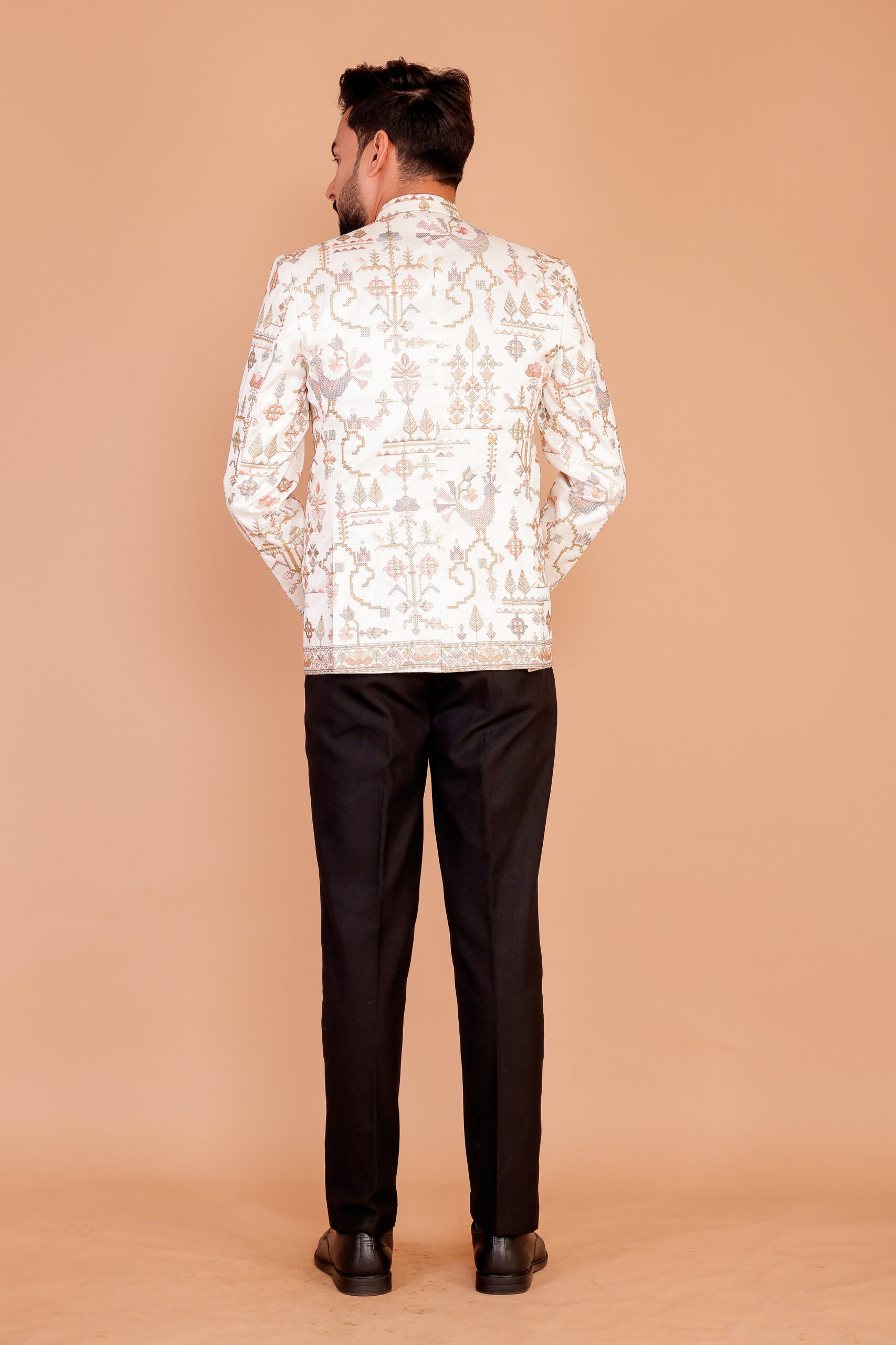 Full Embroidered Men's Suit – Premium Ethnic Wear - Image 4